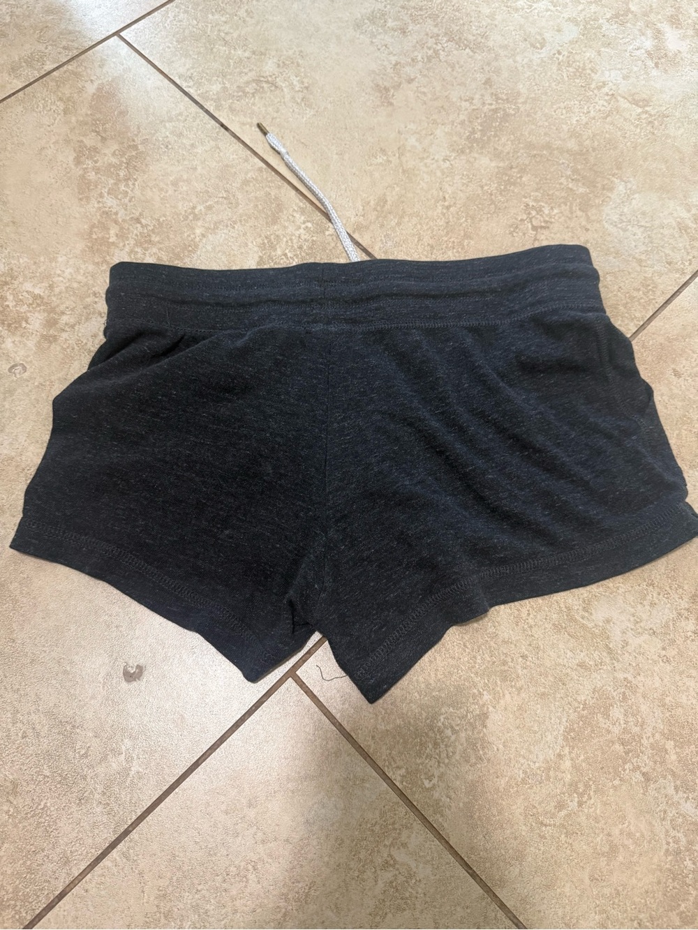 Nike Black Women's Vintage Jersey Drawstring Shorts - Picture 2 of 3